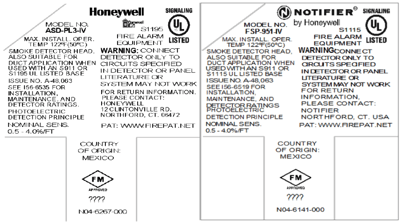Example product label indicating data code location